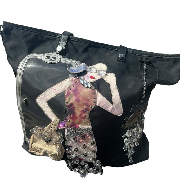 Prada nylon bag with runway exclusive beaded tessuto model on it HTF - Picture 5 of 9